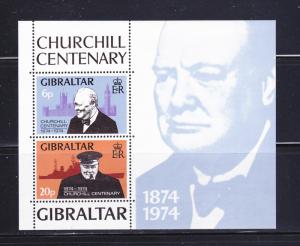 Gibraltar 317a Set MNH Winston Churchill. Statesman