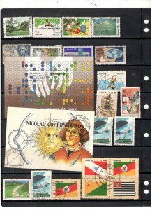 BRAZIL COLLECTION ON STOCK SHEET MINT/USED