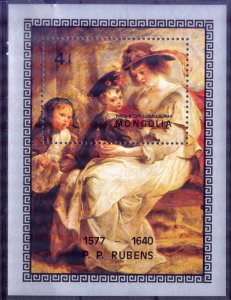 Mongolia 1977 Art Paintings P. P. Rubens Mi. Bl. 50 S/S MNH