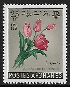 Afghanistan # 544 - Teachers Day, Tulips - MNH.....{BLW21}