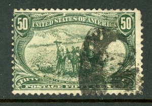 USA 1898 Trans Mississippi 50¢ Mining Scott #291 VFU L758