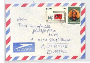 Zaire *YALI FAFU* Airmail Cover Austria MIVA MISSIONARY VEHICLES PTS 1980 CA175