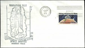 1/30/79 Shuttle Vibration Test Burnout Phase Cachet Marshall Space Flight Ctr AL