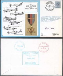 DM10a The 1939 to 1945 Star with Battle of Britain Clasp Signed by J.A. Ward (F)