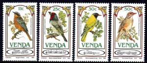 Venda - 1985 Songbirds Set MNH** SG 103-106