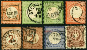 German Empire Early Postage Stamps Collection EUROPE Used