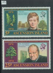 XG-Z818 ASCENSION ISLAND - Churchill, 1974 Birth Centenary MNH Set