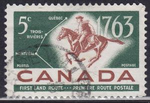 Canada 413 French-Canadian Pony Express 5¢ 1963