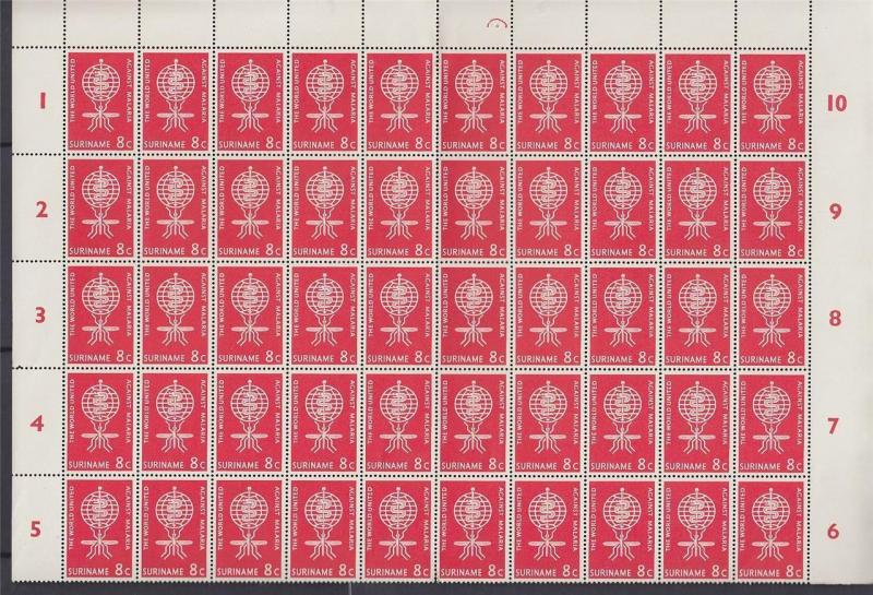 Suriname 1962 MNH Large Lot Blocks S/S Malaria Fund Hammarskjold 360+Stamps#C899