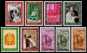 Vatican City Scott 439-444, 445-447 (1966) Mint NH VF Complete Sets C