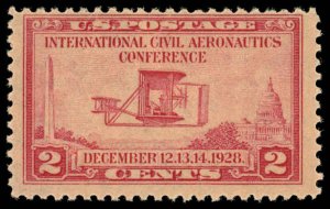 US Sc 649 MNH - 1928 2¢ - Intn'l Civil Aeronautics Conf.