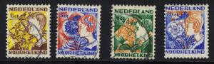 Netherlands  #B58-B61  used  1932 child welfare