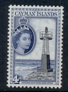 Cayman Is 1953-59 QEII Pictorial 4d Lighthouse MUH