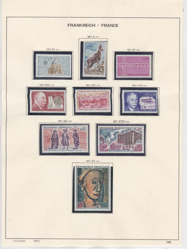 France 1971 MM+Used Stamps Ref: R6822