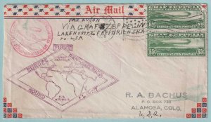 UNITED STATES - CI3 ZEPPELIN USED ON 1930 EUROPEAN FIRST FLIGHT COVER - CV547