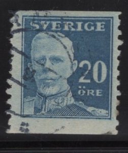 Sweden #141   used  1920  20 ore Gustav V