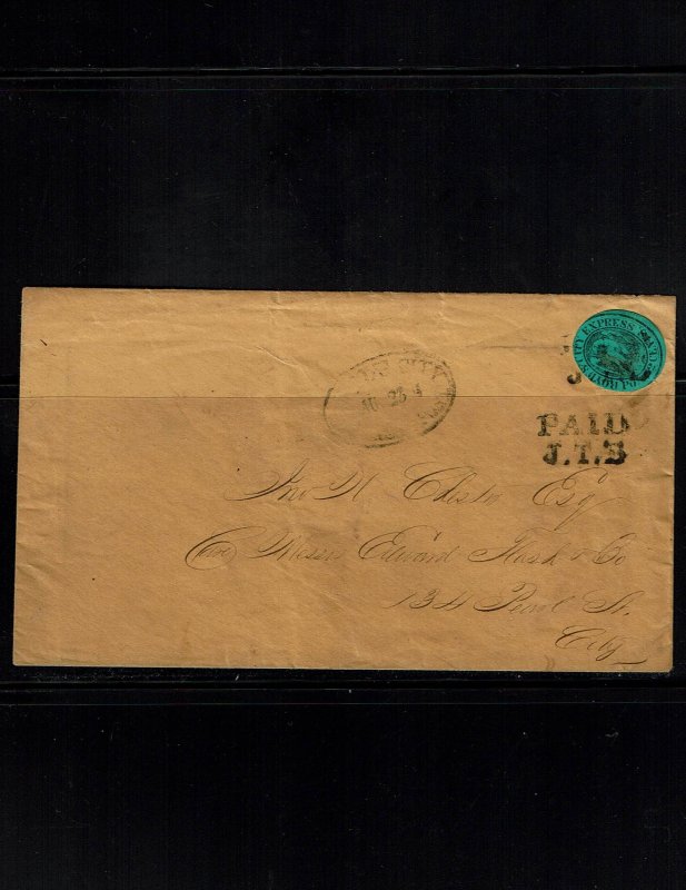 Scott #20L10 VF on cover. SCV - $200.00