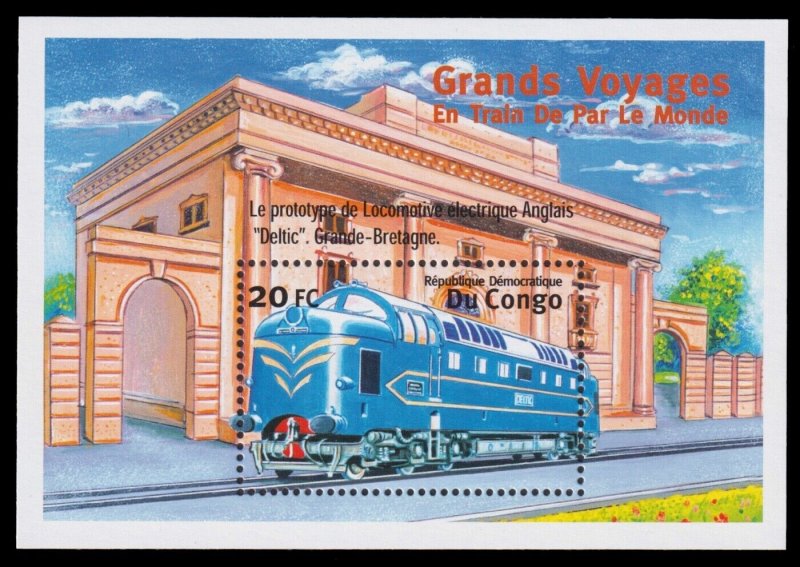 Zaire/Congo Scott 1570 Souvenir Sheet (2001) Mint NH VF, CV $7.00 C