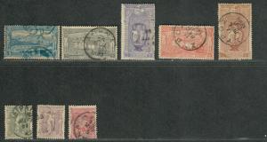 Greece Sc#117-125 Used/F, Partial Set, Cv. $90.75