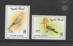 BIRDS - MOROCCO #693-4 MNH