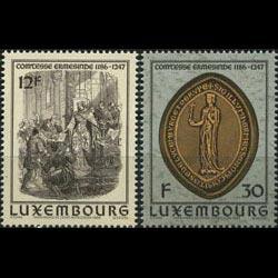 LUXEMBOURG 1986 - Scott# 761-2 History Set of 2 NH