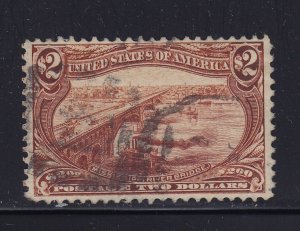 293 VF used neat light cancel with nice color cv $ 1100 ! see pic !
