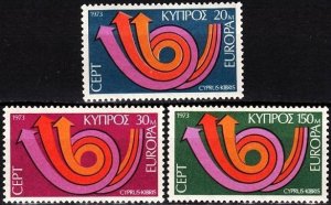 CYPRUS 1973 EUROPA CEPT. Complete set, MNH