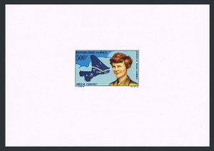 Mali C45 deluxe,MNH.Michel 145. Amelia Earhart Flight,30th Ann.1967.Map.