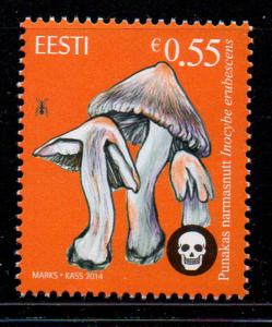 Estonia Sc 768 2014 Toxic Mushroom stamp mint NH