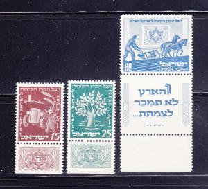 Israel 48-50 With Tabs Set MH Farming