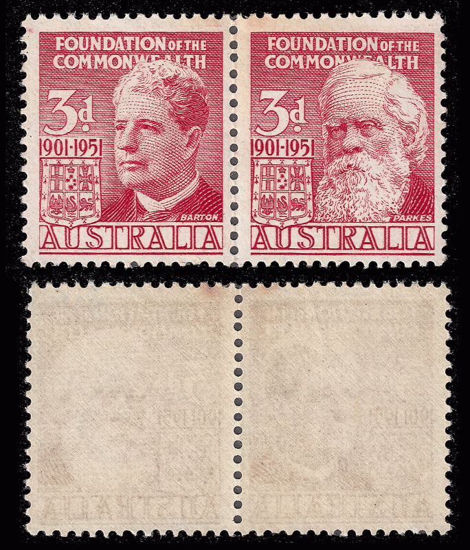 Australia 1951 Sc 241a se-tenant pair MNH