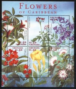 GRENADA SHEET FLOWERS ORCHIDS 