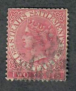 Straits Settlement #41 used single