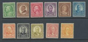 US 632-4,5-42 f-vf MNH set. 2018 CV $28.00
