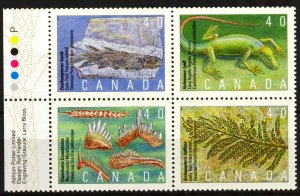 Canada 1991 Prehistory Animals Fossils Mi. 1222/5 MNH