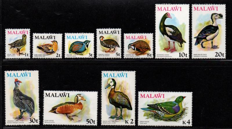 $Malawi Sc#233//245 M/NH/VF, paert set, ex. 239, 243, birds, Cv. $59.75