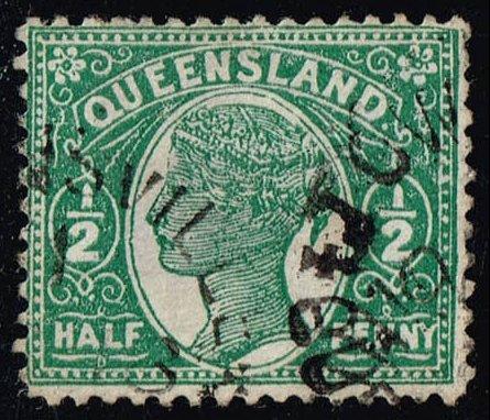 Australia-Queensland #103 Queen Victoria; Used (2.00)