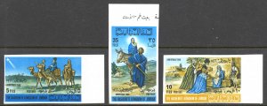 Jordan Sc# 533-533B MNH (b) (IMPERF) 1966 Christmas