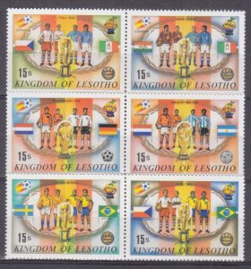 1982 Lesotho 374-75,78-79,82-83 1982 FIFA World Cup in Spain 3,00 €