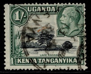 KENYA UGANDA TANGANYIKA GV SG118b, 1s black/green, FINE USED. Cat £140. P 13x12