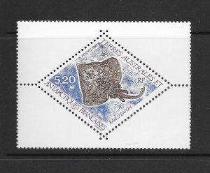 FRENCH SOUTHERN ANTARCTIC TERRITORY #249  STINGRAY MNH