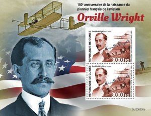 Guinea 2020 MNH Aviation Pioneers Stamps Orville Wright Aircraft 2v S/S + IMPF