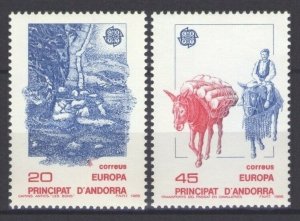 1988 Andorra sp 200-201 Europa Cept / Fauna