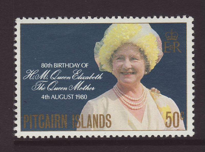 1980 Pitcairn Is Queen Mothers 80th Birthday Stamp U/M