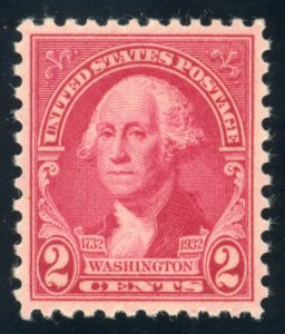 US Stamp #707 Washington 1-1/2c - PSE Cert - XF-SUP 95 - MNH - SMQ $50.00