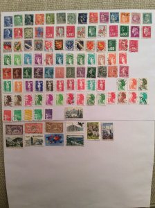 France 100+ stamps - Lot D