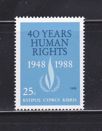 Cyprus 716 Set MNH Human Rights