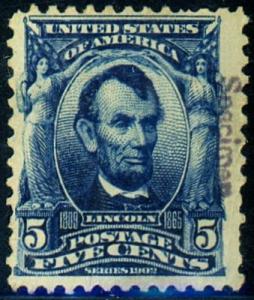 U.S. #304 MINT Specimen F-VF No Gum Cat$150