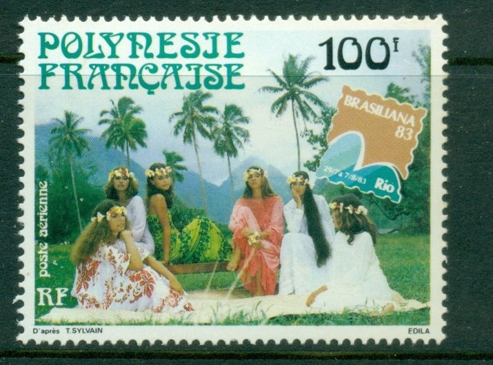 French Polynesia 1983 BRASILIANA '83 Stamp Ex. MUH