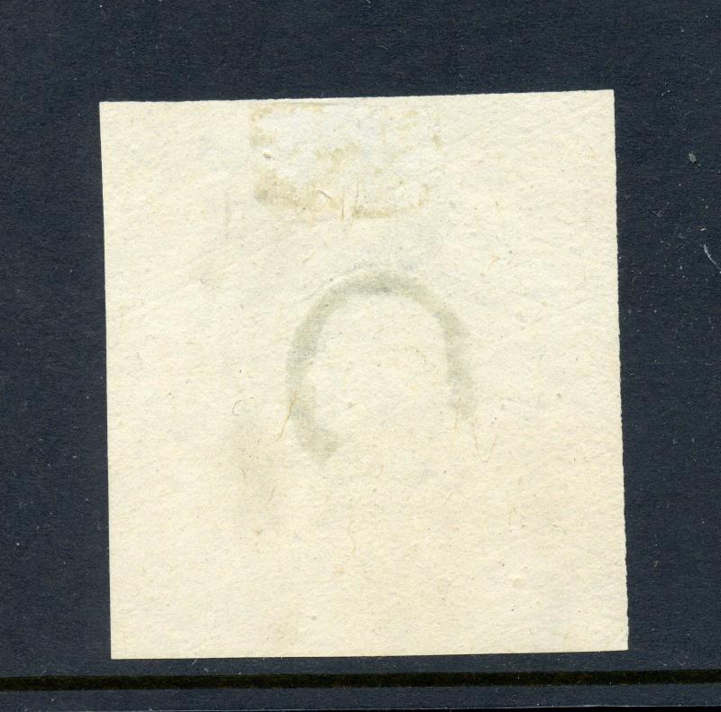 63-E2b Essay Die on Old Proof Paper, Outer Lines at Sides Missing (1861) By137 